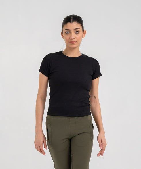 Women's B-Fit Rib Crop Tee